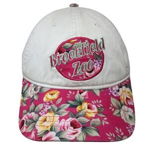 Brookfield Zoo Strapback Baseball Cap Multi OS Adjustable Embroidered Floral